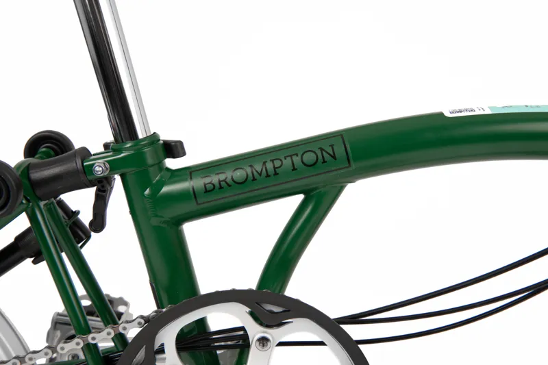 Brompton C-Line Explore Mid Bar Folding Bike 2022 Racing Green-5